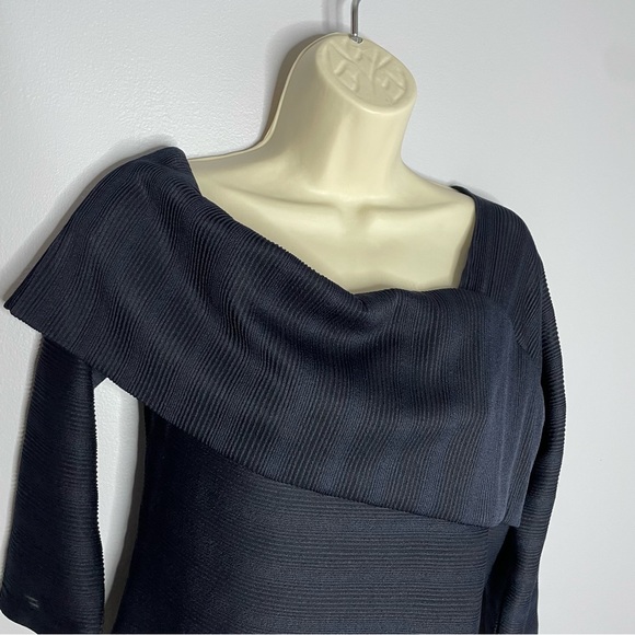 Anthropologie Blue Tassel Off Shoulder Top - Picture 3 of 12